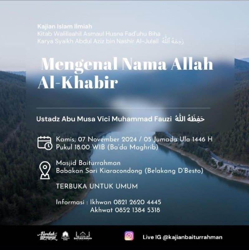 _Bismillah…_Pemateri: *Ustadz Abu Musa Vici Muhammad Fauzi Hafizhahullah* *Puk…