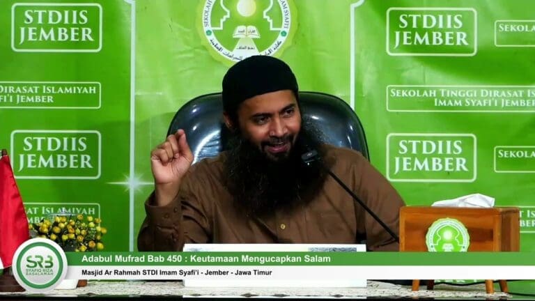 Adabul Mufrad Bab 450 : Keutamaan Mengucapkan Salam – Ustadz Dr Syafiq Riza Basalamah MA Adabul Mufrad Bab 450 : Keutamaan Mengucapkan Salam – Ustadz Dr Syafiq Riza Basalamah MA