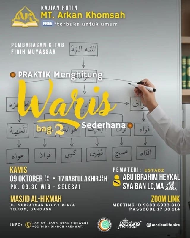 _Bismillah…_Pemateri: *Ustadz Abu Ibrahim Heykal Sya’ban, Lc., MA.  Hafizhahul…