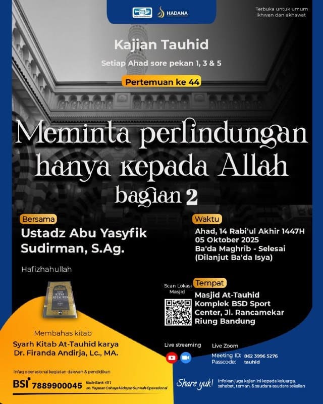 _Bismillah…_  *Kajian Rutin KSB* (Setiap Ahad Malam pekan ke-1, 3 & 5)Pert…