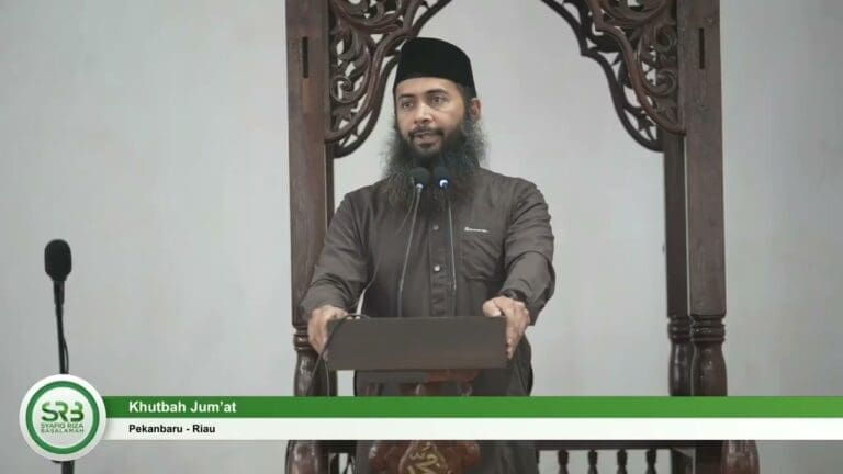 Khutbah Jum'at – Ustadz Dr Syafiq Riza Basalamah, MA Khutbah Jum'at – Ustadz Dr Syafiq Riza Basalamah, MA
