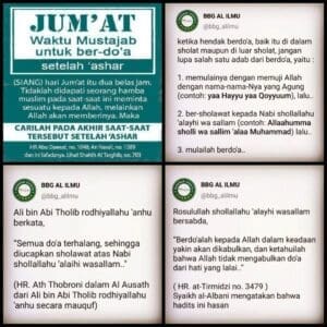 alhamdulillah, Jum'at sore adalah salah satu waktu mustajab untuk berdo'a, maka ...