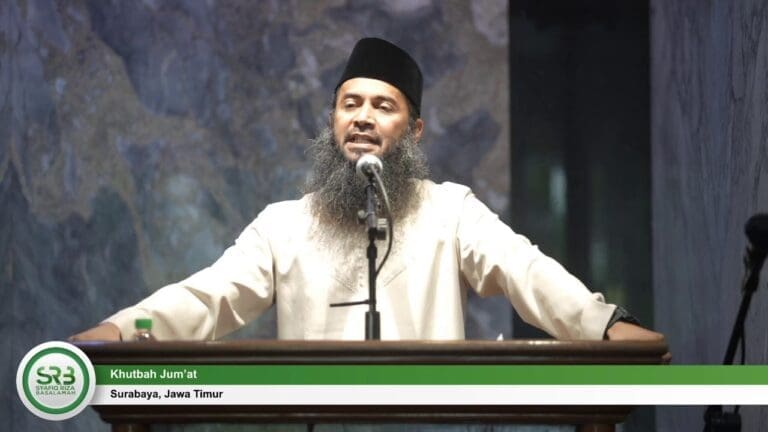 Khutbah Jum'at – Ustadz Dr Syafiq Riza Basalamah, MA