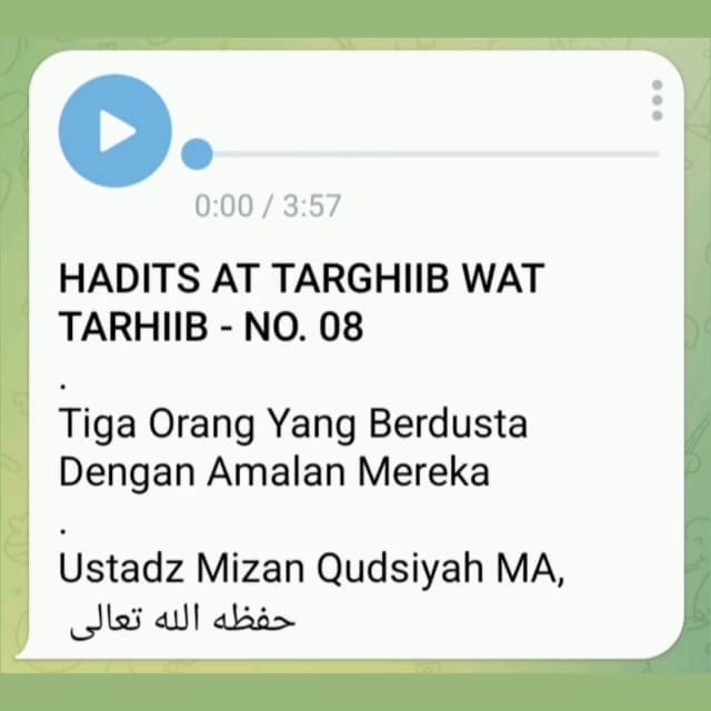 Hadits no. 8

Tiga Orang Yang Berdusta Dengan Amalan Mereka

#dusta
#amal
#bohon…