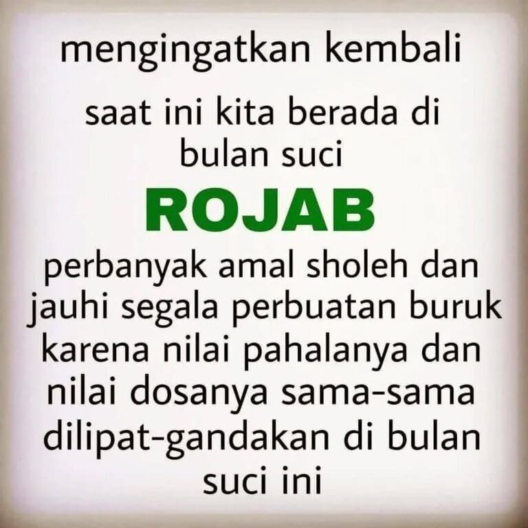 hari ke 16 Rojab .. sudahkah kita memanfaatkan bulan suci ini sebaik baiknya..?