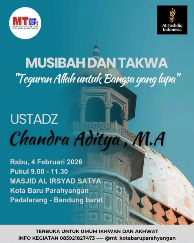 _Bismillah…_ Pemateri : *Ustadz Chandra Aditya, MA. Hafizhahullah* *Pukul 09.0… _Bismillah…_ Pemateri : *Ustadz Chandra Aditya, MA. Hafizhahullah* *Pukul 09.0…