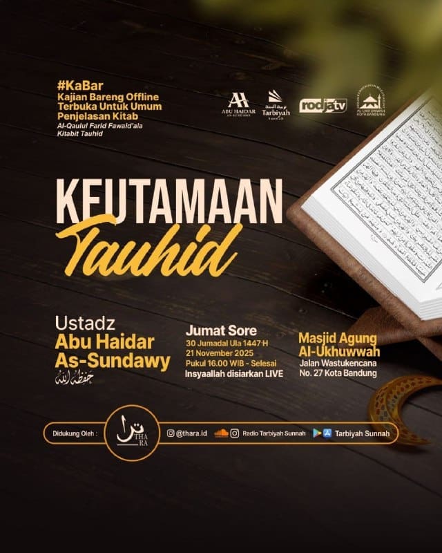 _Bismillah…_Pemateri : *Ustadz Abu Haidar As Sundawy Hafizhahullah* *Pukul 16….