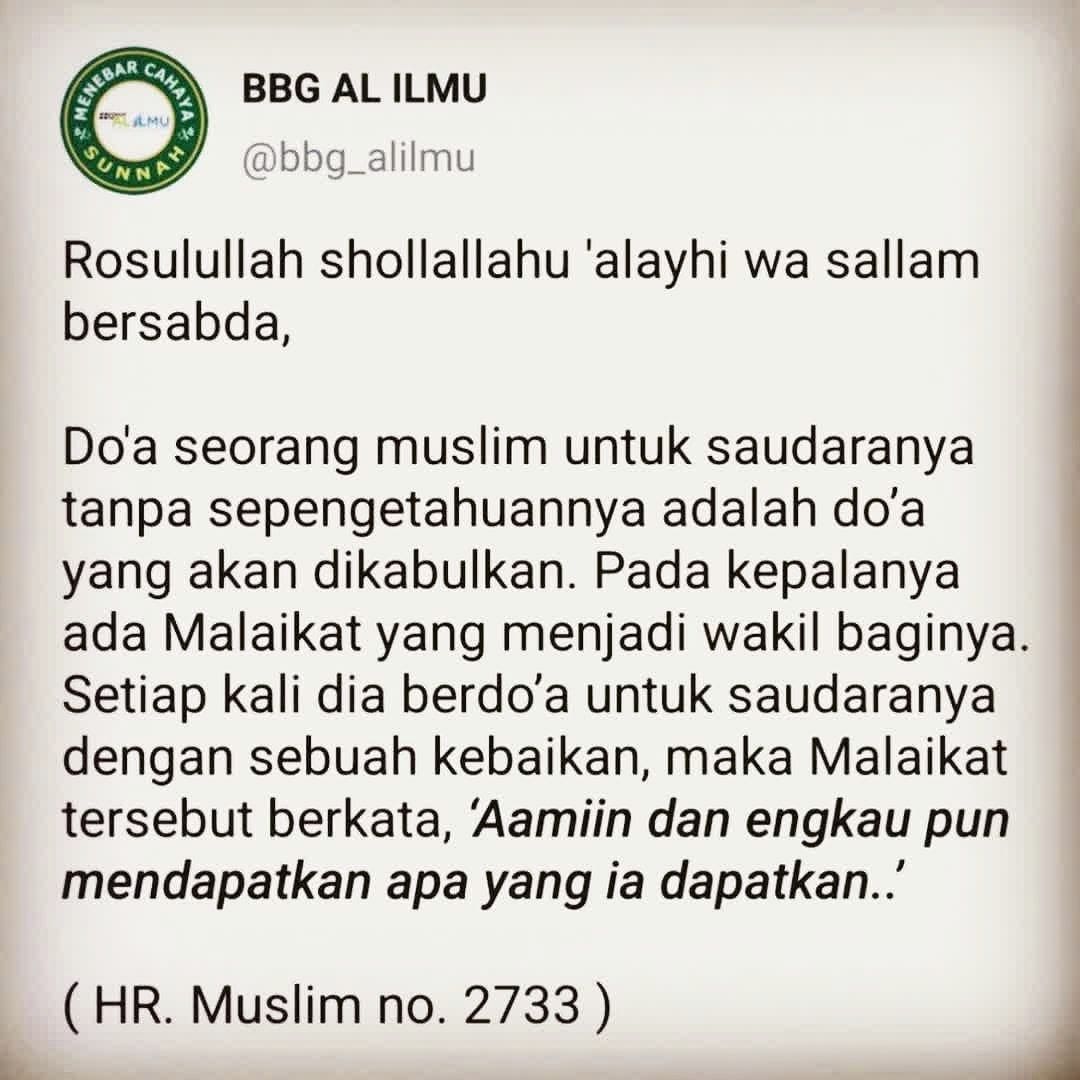 DIANTARA CARA MERAIH DO’ANYA PARA MALAIKAT

Orang orang yang gigih dalam mendapa…
